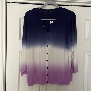 New with tag. Women’s ombré cardigan from Talbots. Xl.